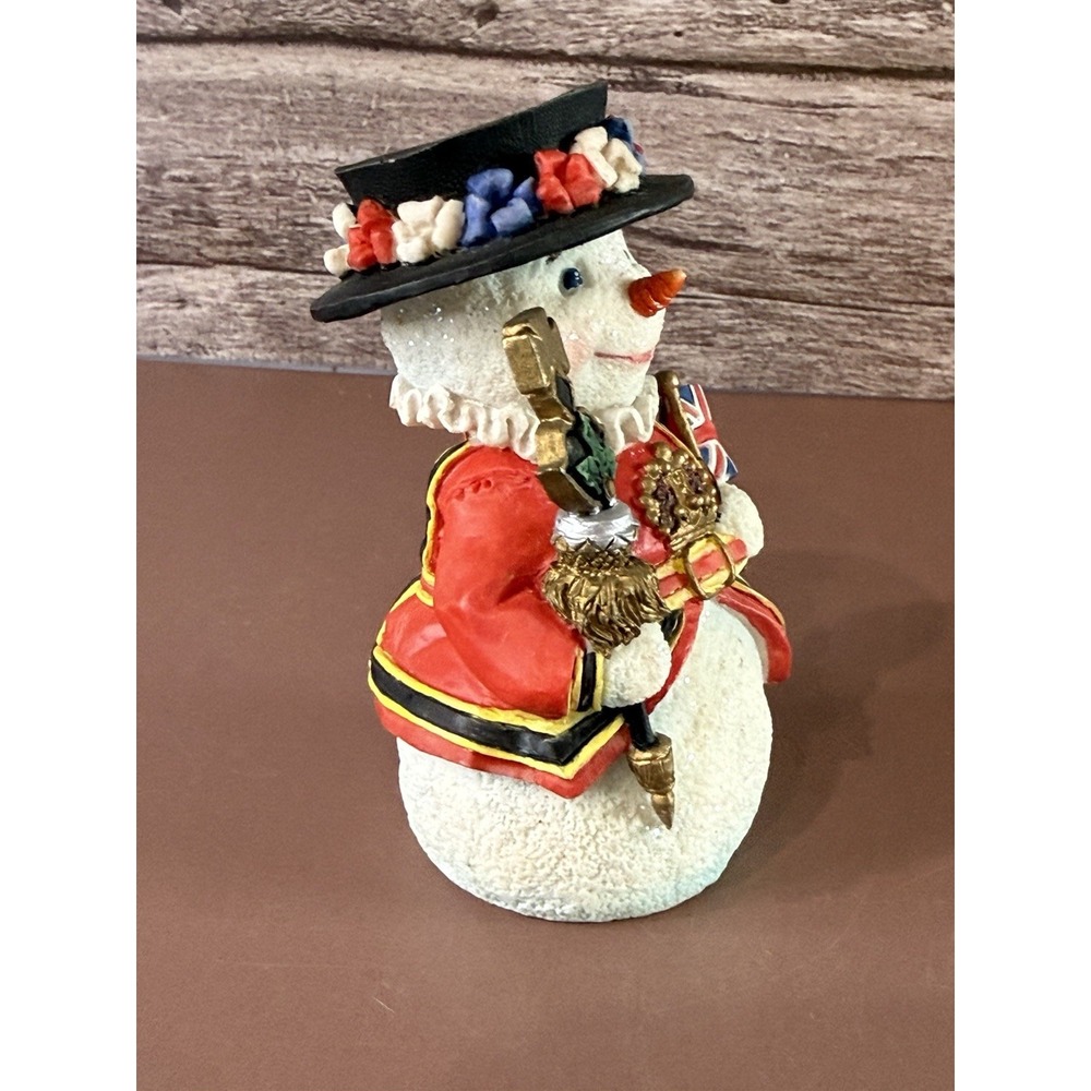 Vintage Roman Inc Snowman BRITISH Figurine 1998 Galleria Lucchese 71265 - Picture 6 of 8
